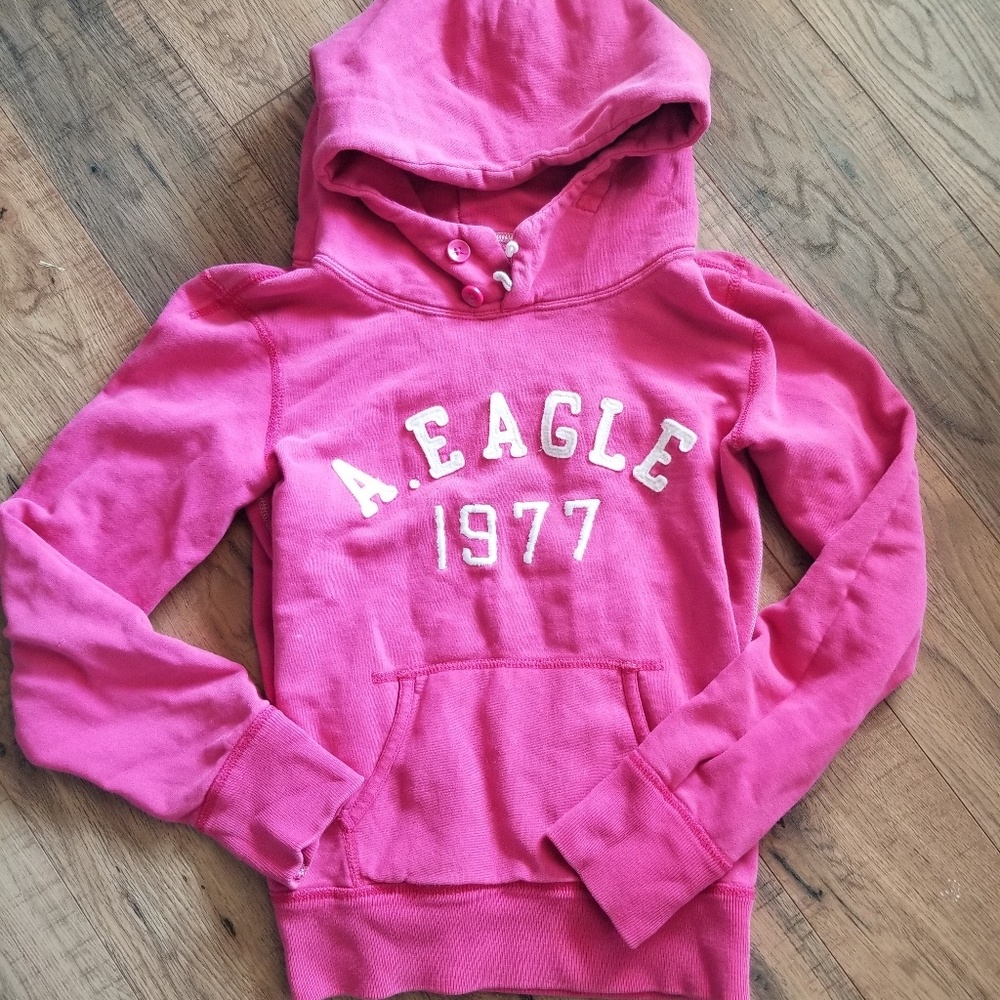 American eagle pink hoodie